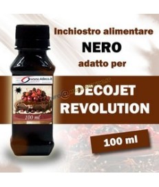 NERO - INCHIOSTRO ALIMENTARE PER DECOJET REVOLUTION - 100ml