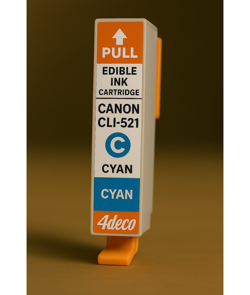 CLI-521C CARTUCCIA CON INCHIOSTRO ALIMENTARE COMPATIBILE CANON CLI-52
