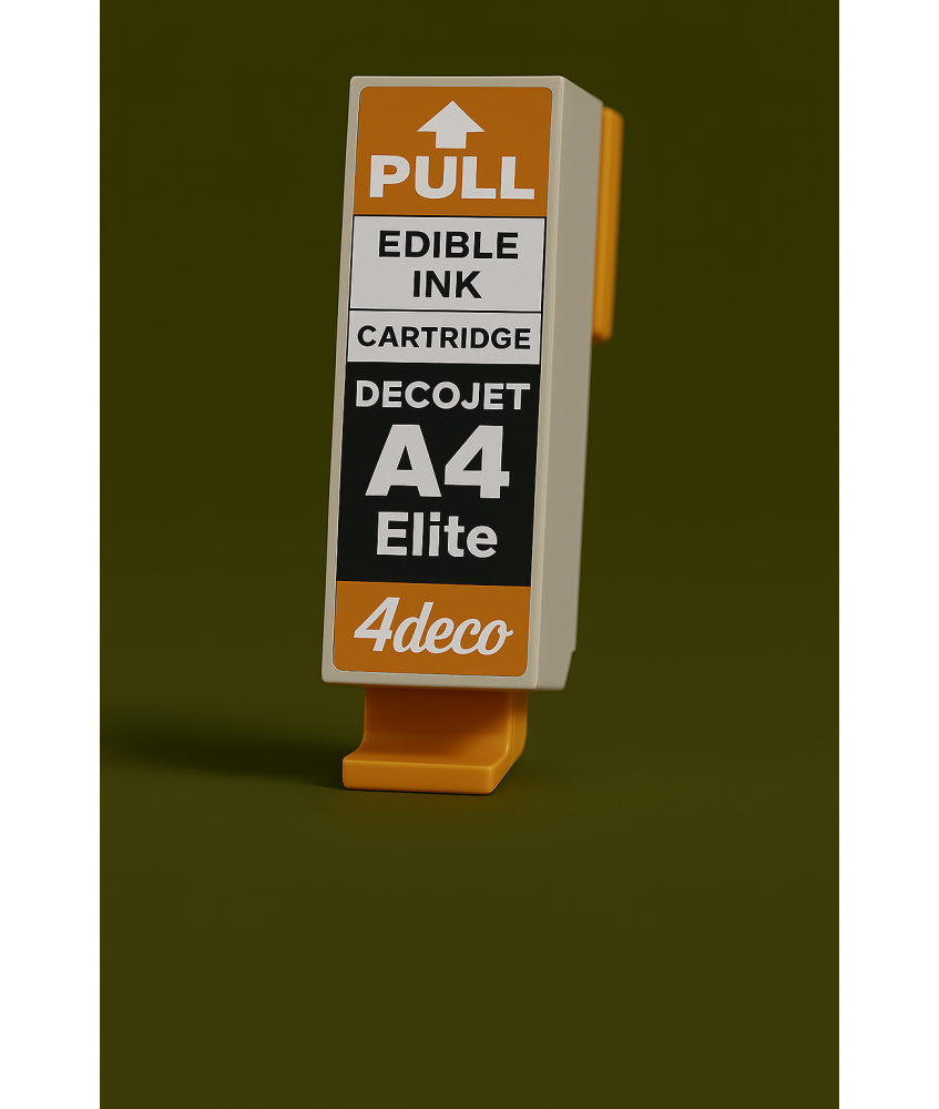 Inchiostro Commestibile Decojet A4 Elite Nero per Torte
