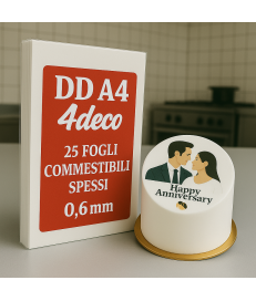 DD Cialda Spessa 0.60mm 25 Fogli Torte