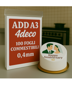 ADD A3 Cialda Media 0.40mm 100 Fogli Torte