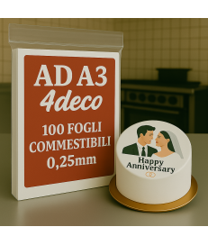 AD A3 Cialda Leggera 0.25mm 100 Fogli Torte