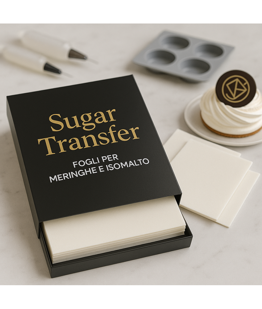 FOGLI TRASFERIBILI SUGARTRANSFER PER MERINGHE / ISOMALTO - FORMATO A4