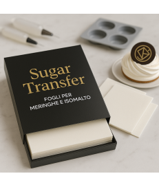 FOGLI TRASFERIBILI SUGARTRANSFER PER MERINGHE / ISOMALTO - FORMATO A4