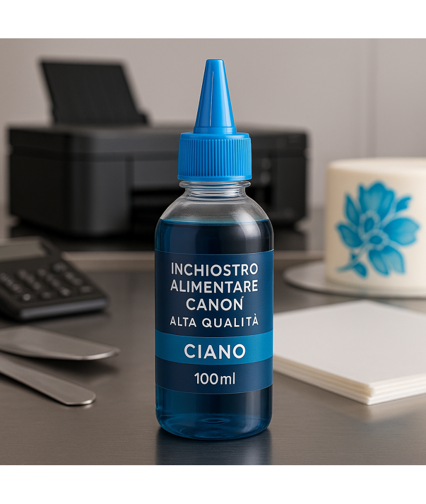 Inchiostro Alimentare per Stampanti Canon – Ciano – Alta Qualità e Sicurezza Alimentare