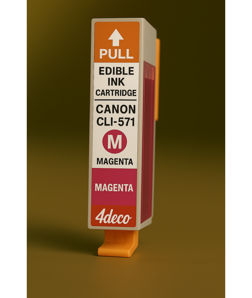 Cartucce Inchiostro Commestibile CLI-571M Magenta per Canon