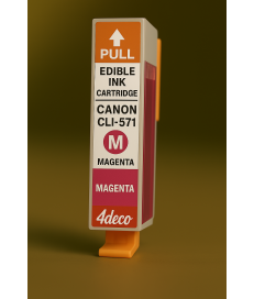 Cartucce Inchiostro Commestibile CLI-571M Magenta per Canon