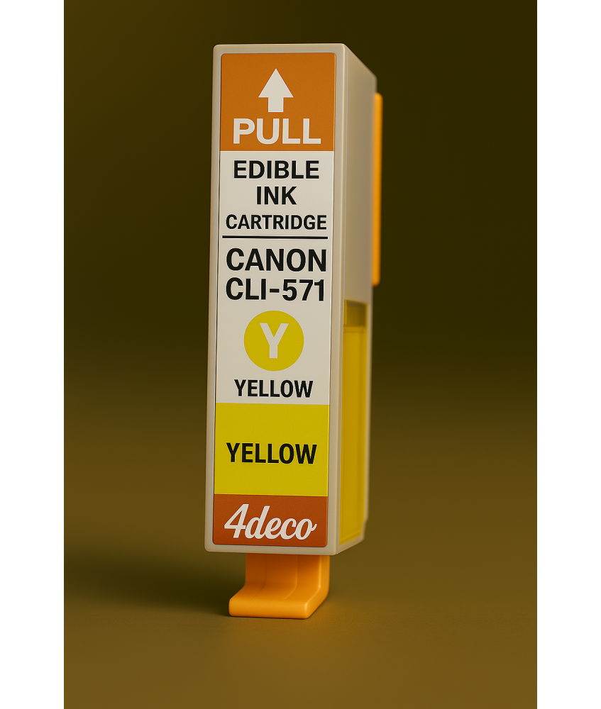 Cartucce Inchiostro Commestibile CLI-571Y Giallo per Canon