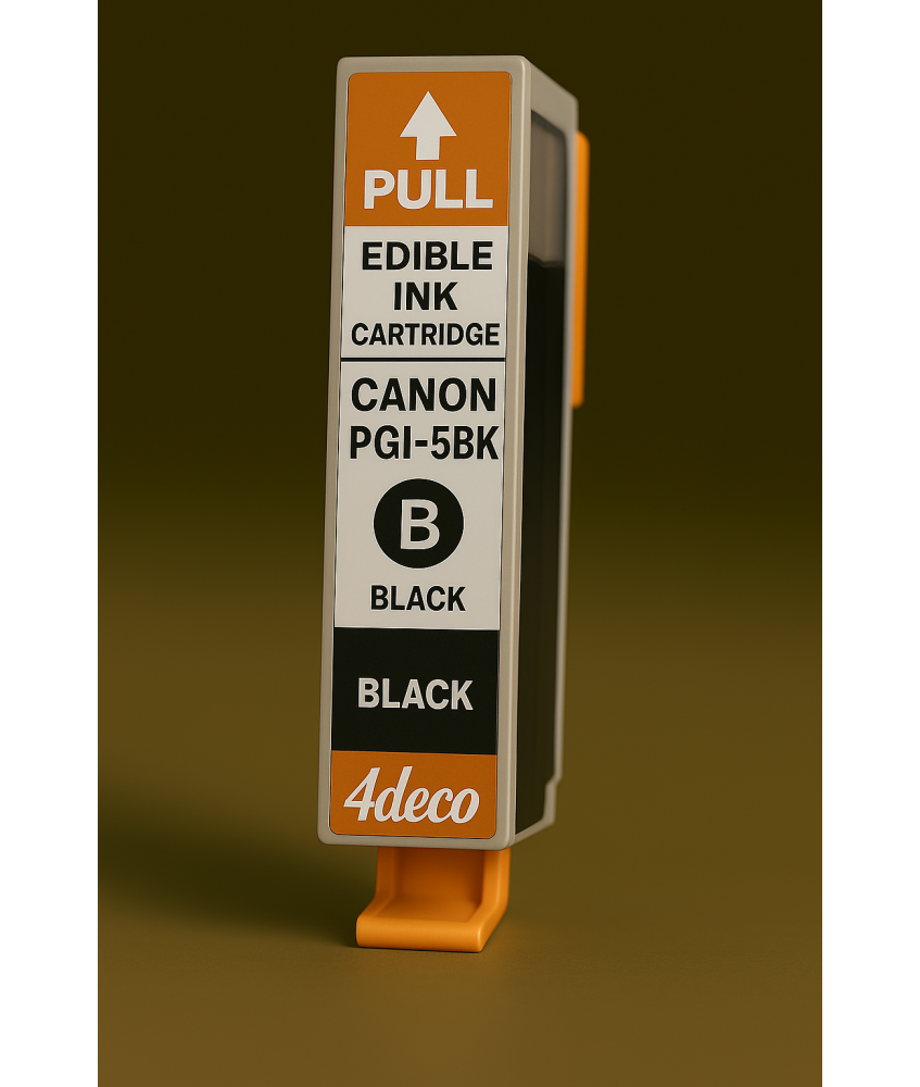 PGI-5BK CON CHIP CARTUCCIA CON INCHIOSTRO ALIMENTARE COMPATIBILE CANO
