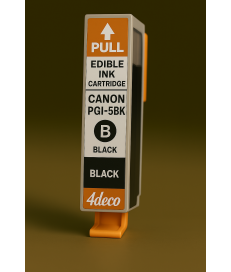 PGI-5BK CON CHIP CARTUCCIA CON INCHIOSTRO ALIMENTARE COMPATIBILE CANO
