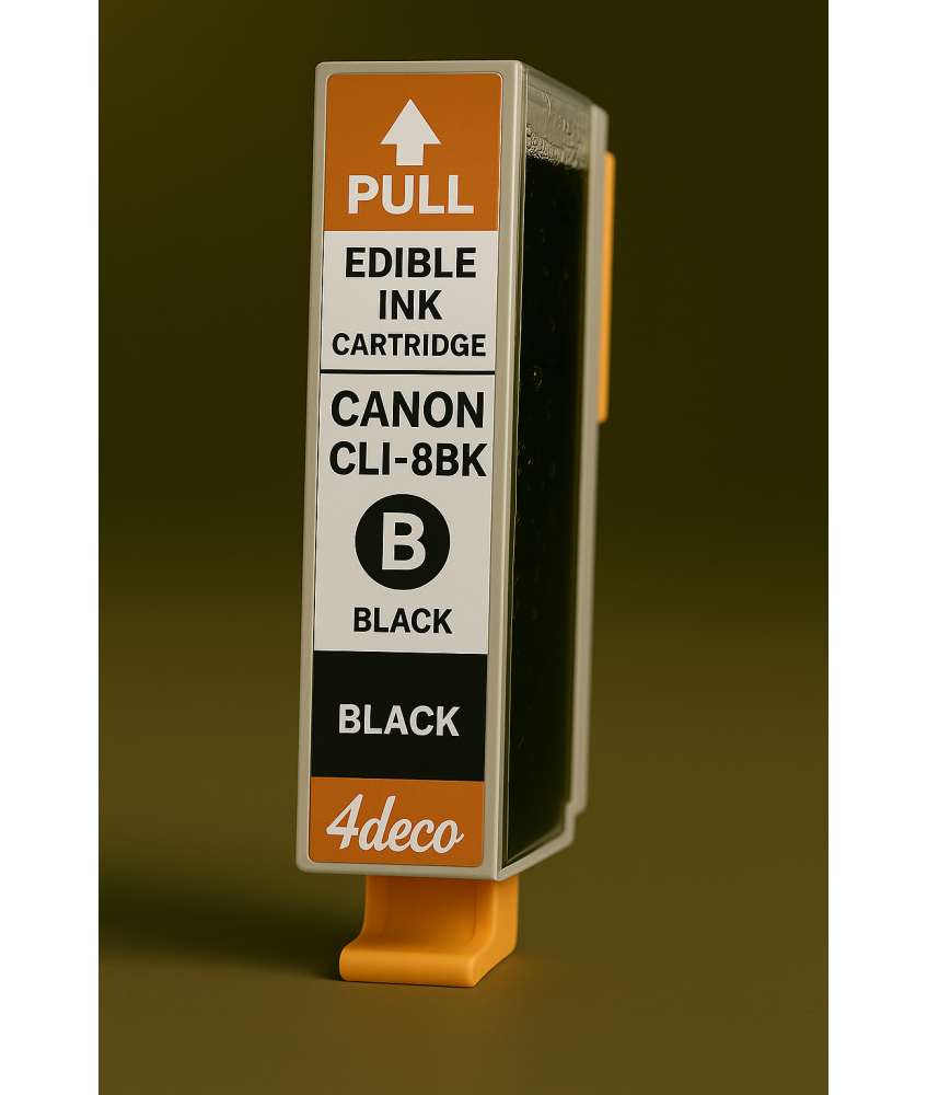 Inchiostro Commestibile CLI-8Bk Nero per Canon Con Chip
