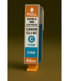 CLI-8C CON CHIP CARTUCCIA CON INCHIOSTRO ALIMENTARE COMPATIBILE CANON