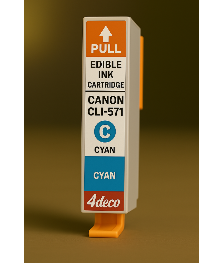 Cartuccia Vuota CLI-571 Inchiostro Commestibile Canon Ciano