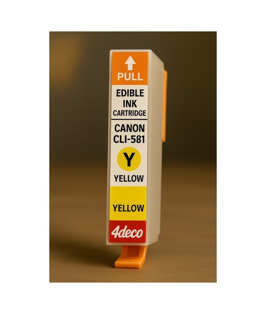 Cartuccia Vuota CLI-581 Inchiostro Commestibile Canon Giallo