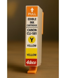 Cartuccia Vuota CLI-581 Inchiostro Commestibile Canon Giallo