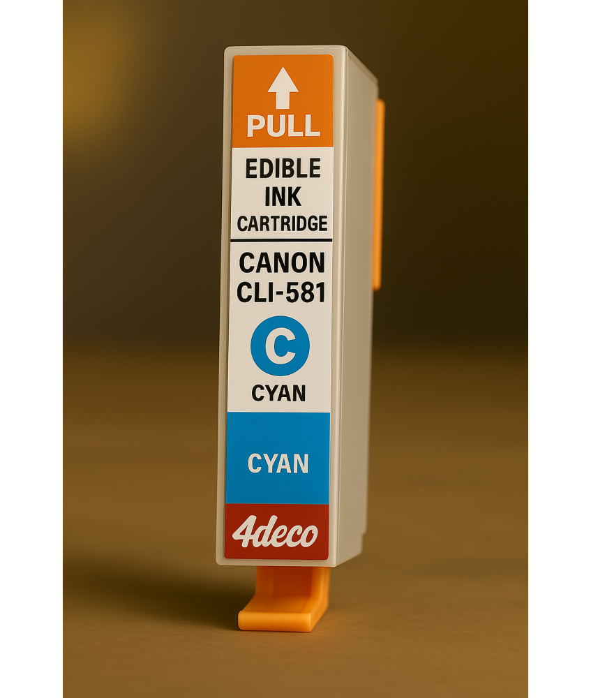 Cartuccia Vuota CLI-581 Inchiostro Commestibile Canon Ciano