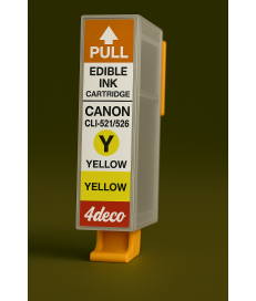 Cartuccia Vuota CLI-521/526 Inchiostro Commestibile Canon Giallo