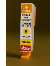 Cartuccia Vuota CLI-521 Con Chip Inchiostro Commestibile Giallo
