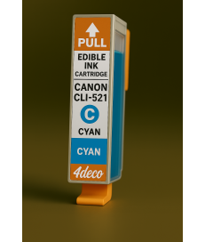 Inchiostro Commestibile CLI-521C Ciano con Chip Canon