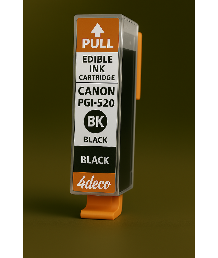Inchiostro Commestibile PGI-520Bk Nero con Chip Canon