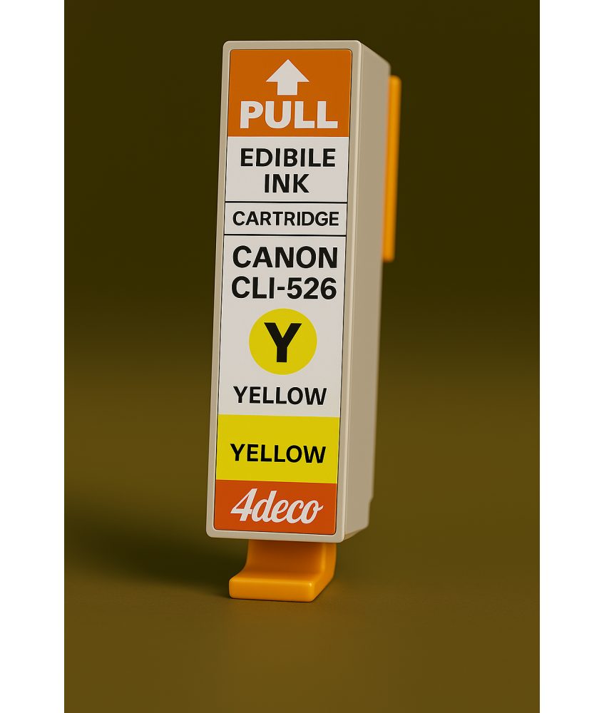 Cartuccia Vuota CLI-526 Con Chip Inchiostro Commestibile Giallo