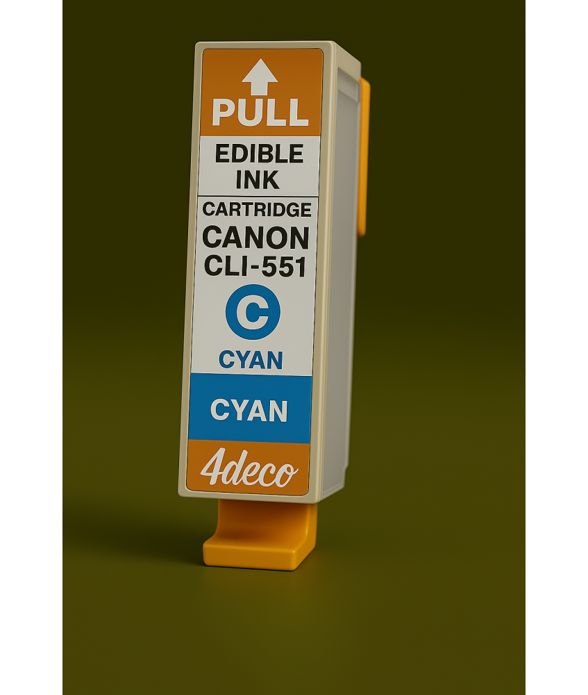 Cartuccia Vuota CLI-551 Inchiostro Commestibile Canon Ciano