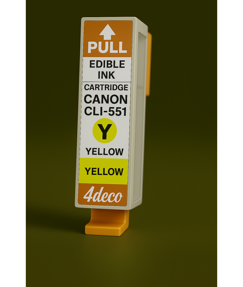 Cartuccia Vuota CLI-551 Inchiostro Commestibile Canon Giallo