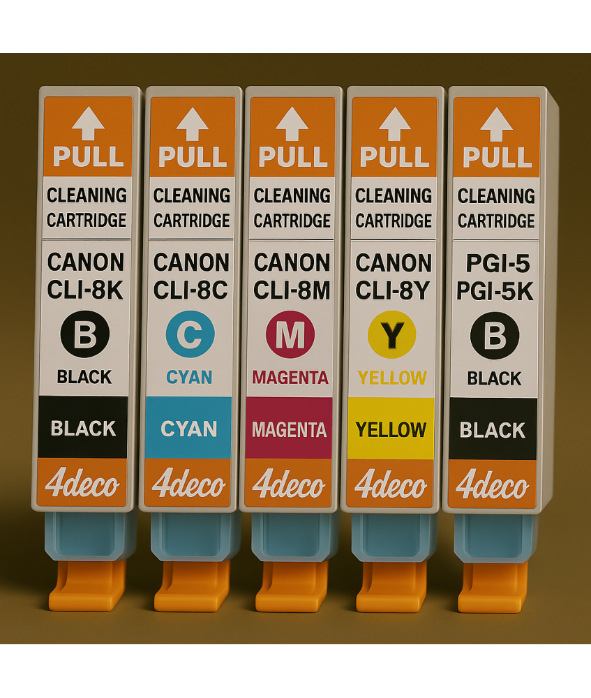 Kit Pulizia 5 Cartucce PGI-5/CLI-8 Canon