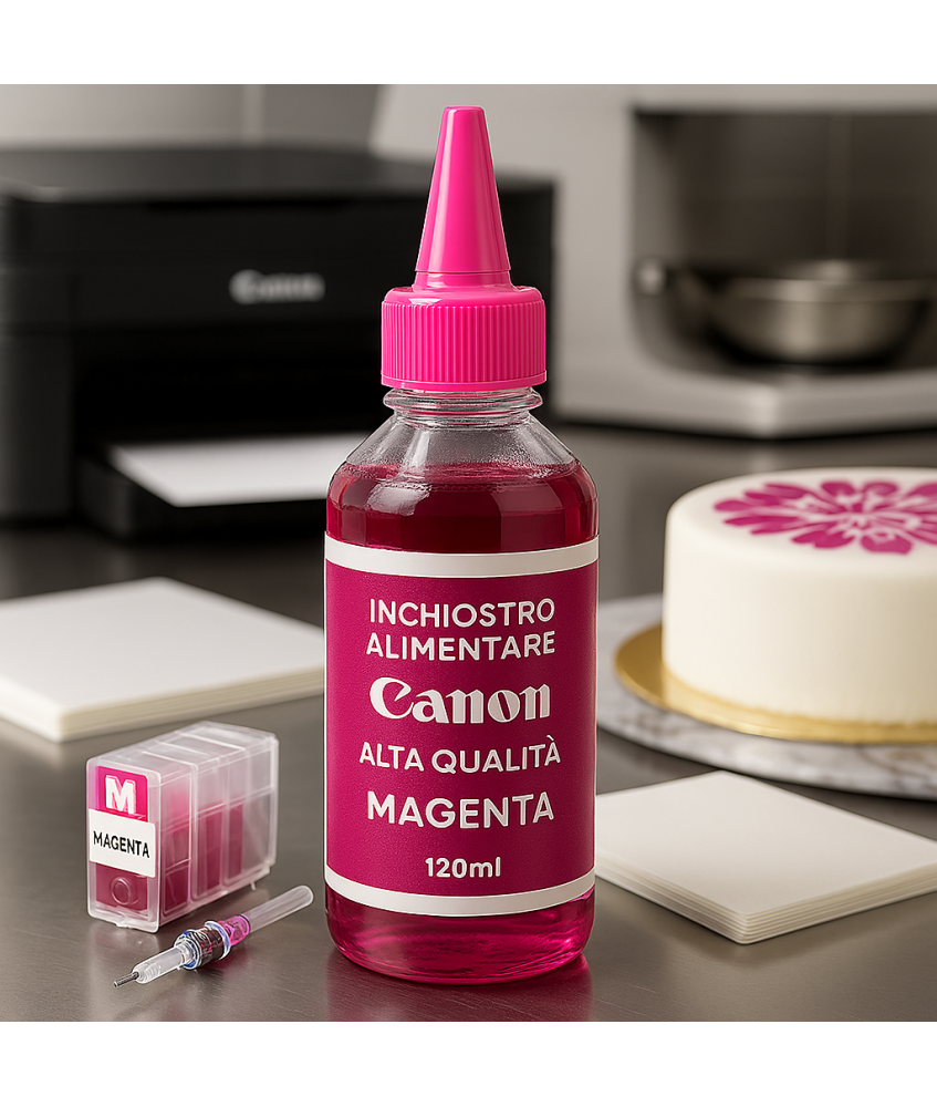 Inchiostro Alimentare Canon Alta Qualità – 120ml – Magenta