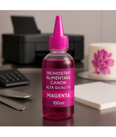Inchiostro Alimentare per Stampanti Canon – Magenta – Alta Qualità e Sicurezza Alimentare
