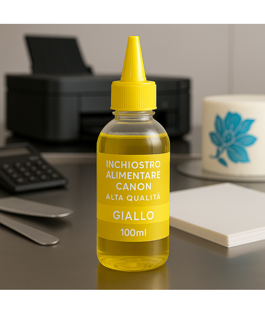 Inchiostro Alimentare per Stampanti Canon – Giallo – Alta Qualità e Sicurezza Alimentare