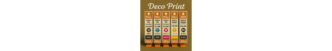 Cartucce Deco Print compatibili per stampanti alimentari
