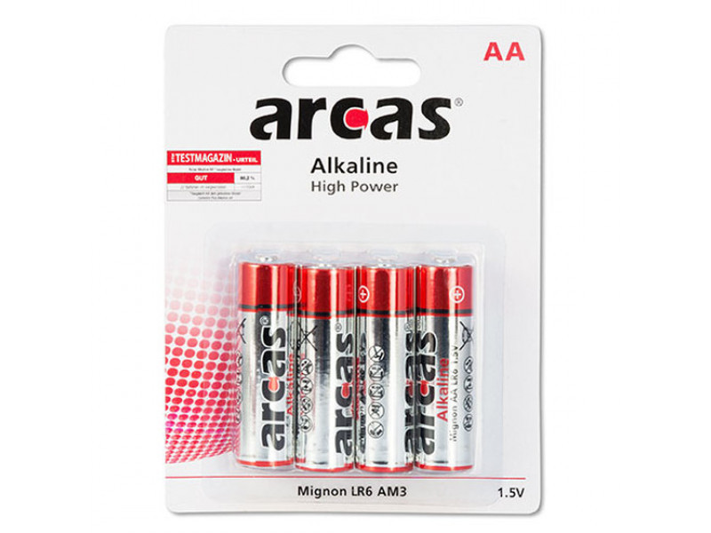 Batteria Arcas Alkaline Mignon AA (4 pz.)