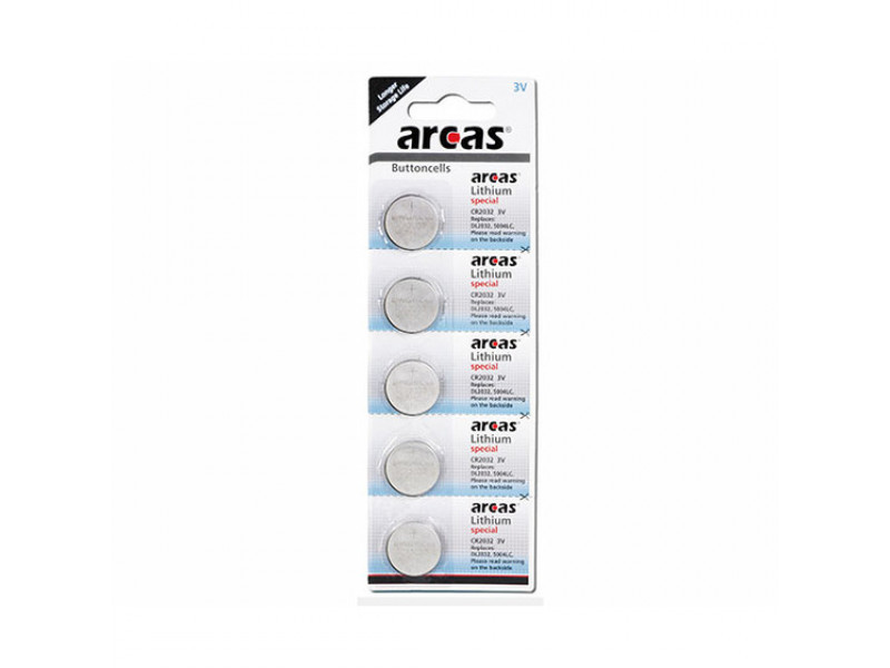 Batteria Arcas Lithium Special CR2032 (5 pz.)