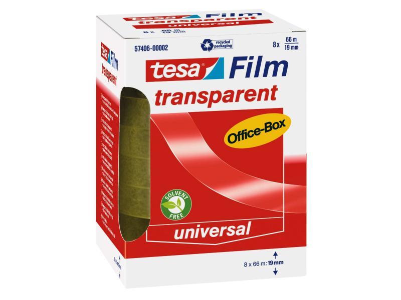 Tesa pellicola trasparente per dispenser da tavolo (8 pezzi 66m x 19mm) (57406)