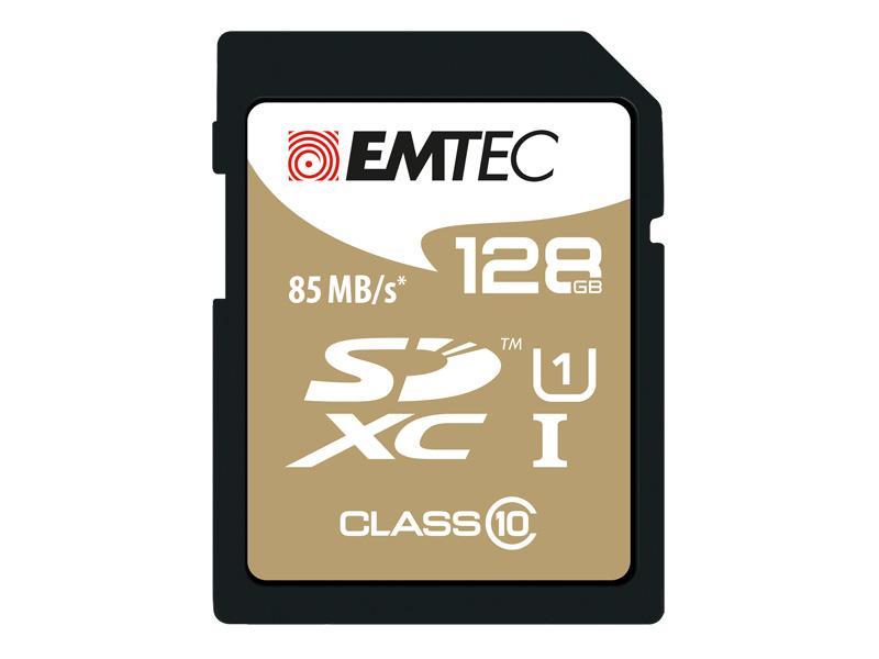 Blister SDXC 128GB Emtec CL10 EliteGold UHS-I 85MB/s