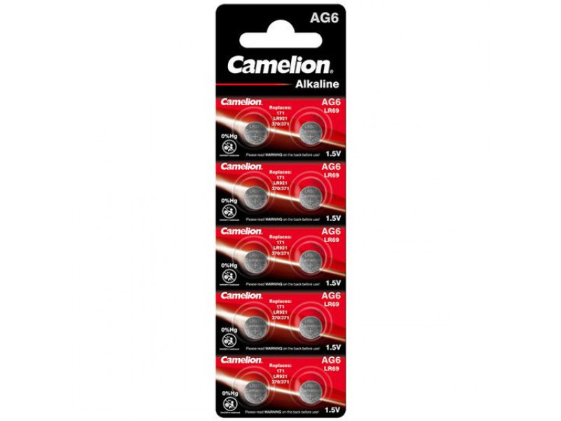 Batteria Camelion Alkaline AG6 0% Mercurio/Hg (10 pz.)