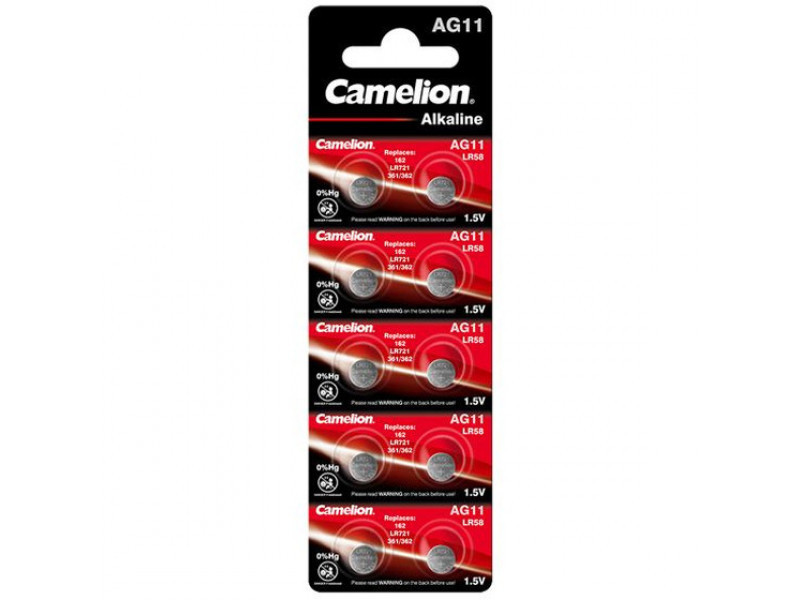 Batteria Camelion Alkaline AG11 0% Mercurio/Hg (10 pz.)