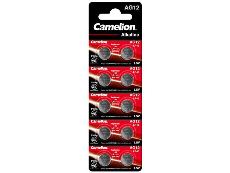 Batteria Camelion Alkaline AG12 0% Mercurio/Hg (10 pz.)