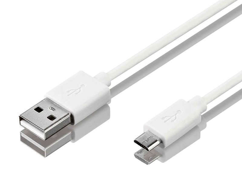 Reekin Cavo (USB-MicroUSB) 96cm (Bianco)