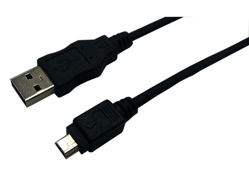 Logilink USB 2.0 Connessione a Mini USB 3M Black a 5 pin (CU0015)