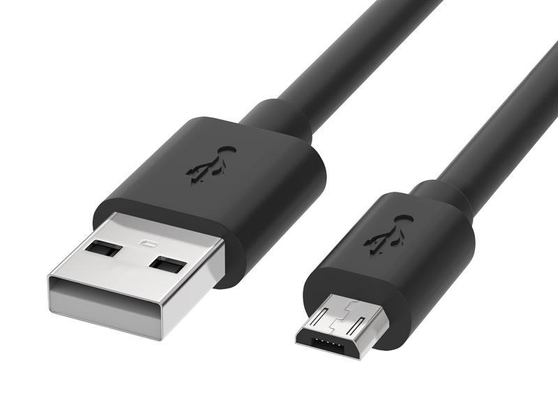 Cavo Reekin (USB-MicroUSB) 3 Metri (Nero)