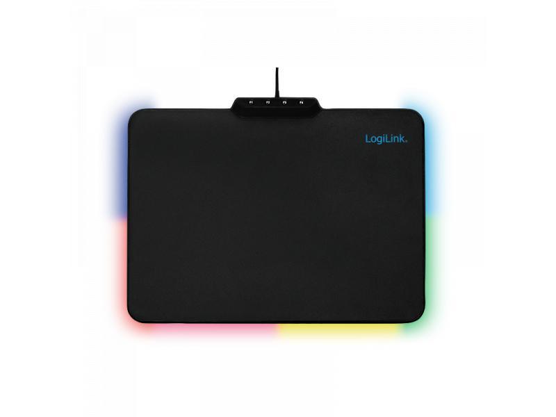 Tappetino per mouse da gioco Logilink con illuminazione a LED RGB (ID0155)