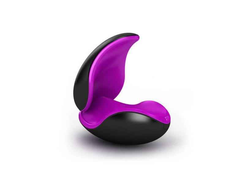 VIBRATORE ZINI DUEX, 5 FUNZIONI. , CARICABILE, SET DI 2, VIOLA/NERO, 11CM