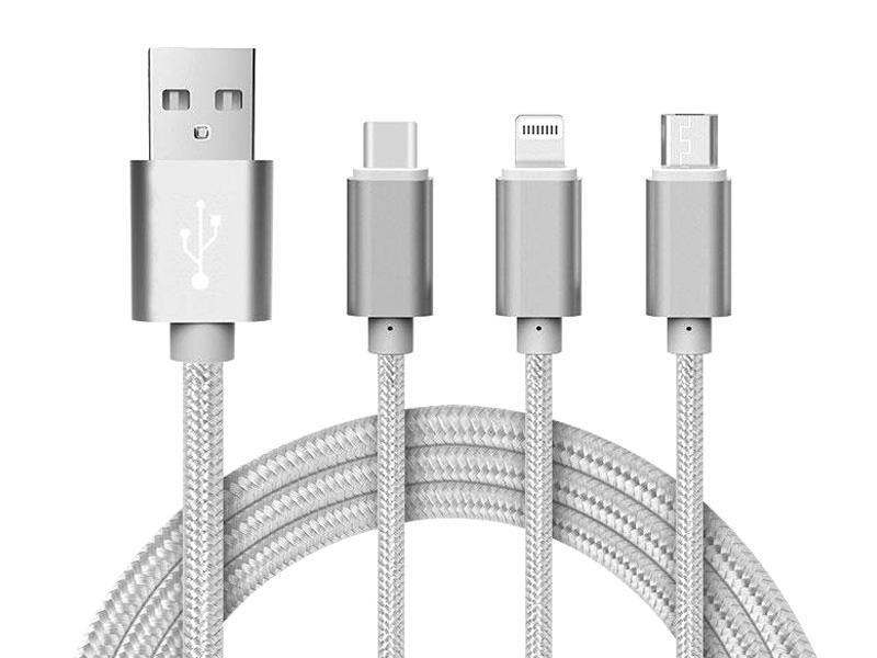 Cavo Reekin (3in1 MicroUSB, Lightning