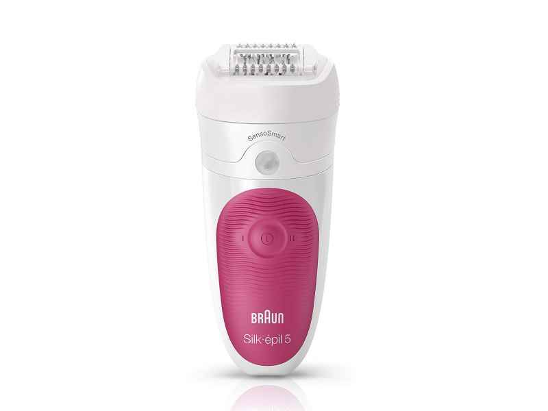 Braun Silk-pil 5 5/500 SensoSmart 28 pinzette Rosa Bianco