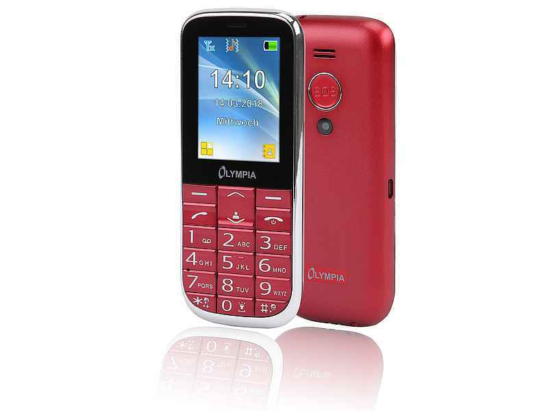 Olympia Joy II 6,1 cm (2.4") 64 g Rosso Cellulare con fotocamera 2220