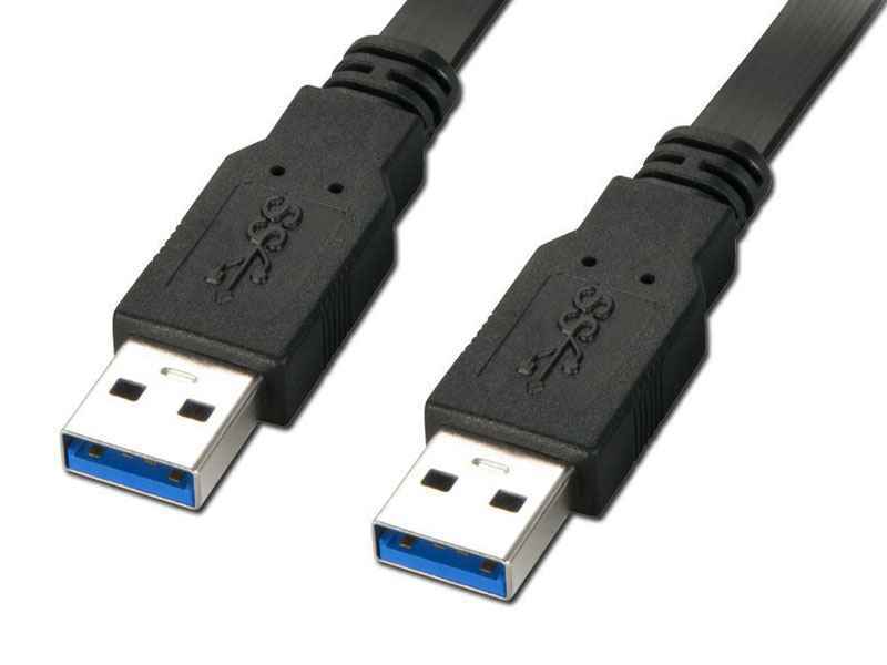 Reekin Cavo USB 3.0 - Maschio-Maschio - 1,0 Metri (Nero)