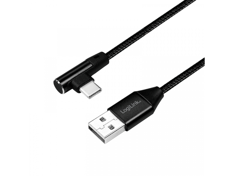 Connettore USB LogiLink da USB 2.0 a USB-C (angolato a 90Ã‚Â°) 0,3 m CU0137