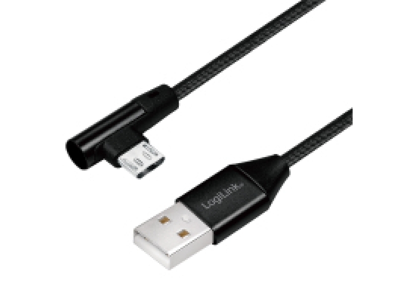 Connettore USB LogiLink Da USB 2.0 a Micro-USB (angolato a 90Ã‚Â°) 0,3 m CU0141